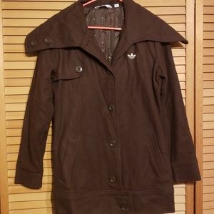Women's Adidas Pea Coat Brown / M